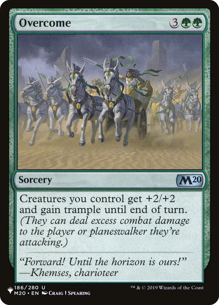 Overcome [The List]