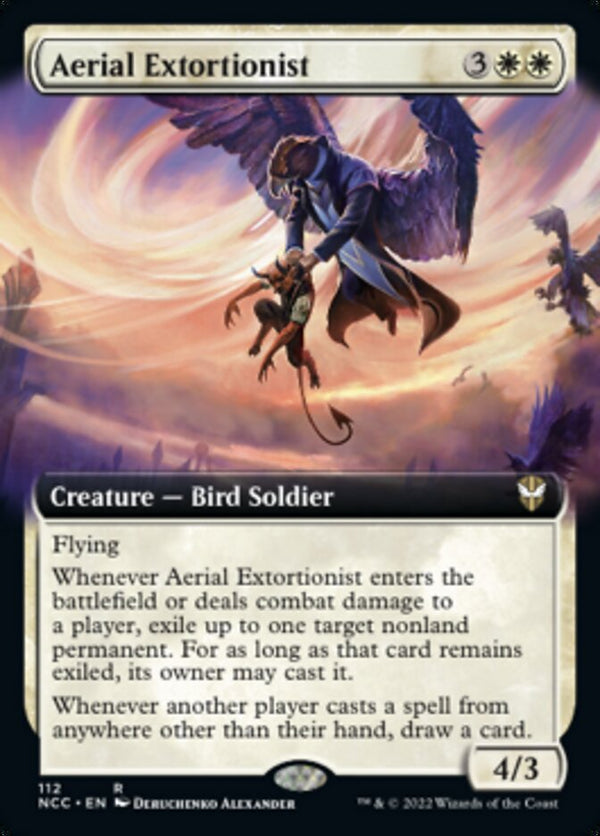 Aerial Extortionist (Extended Art) [Streets of New Capenna Commander] - Magic: The Gathering