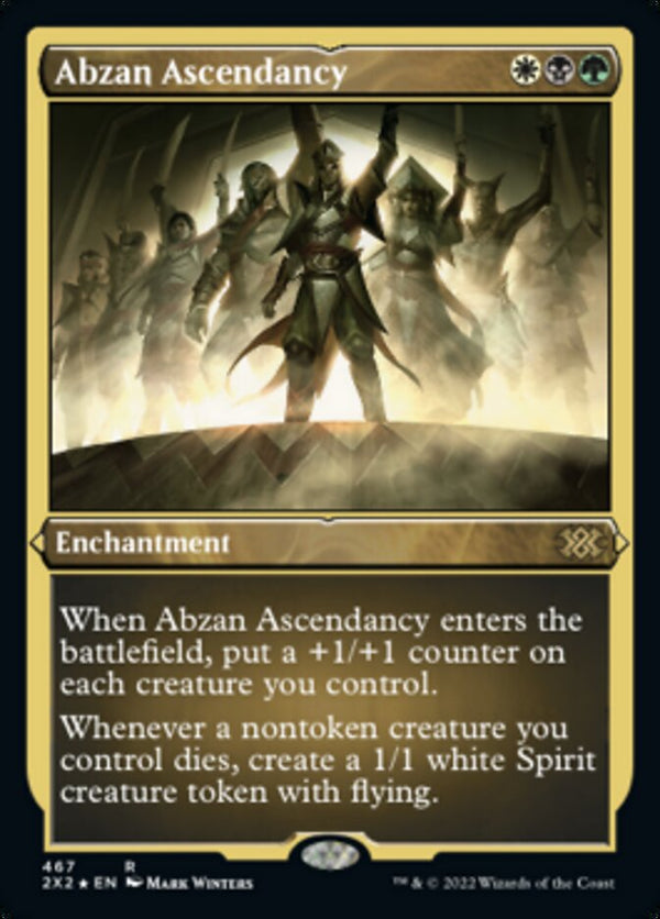 Abzan Ascendancy (Foil Etched) [Double Masters 2022] - Magic: The Gathering