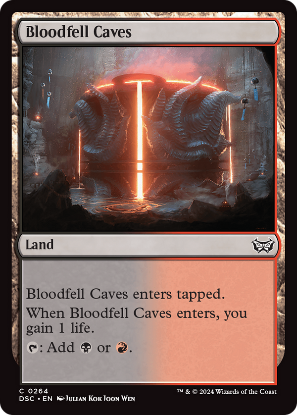 Bloodfell Caves [Duskmourn: House of Horror Commander] - Magic: The Gathering