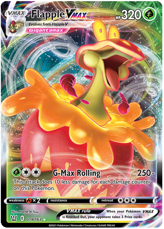 Flapple VMAX (019/163) [Sword & Shield: Battle Styles] - Pokémon