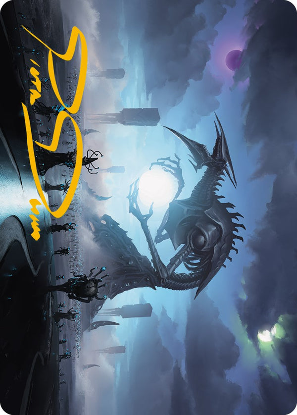 Blue Sun's Twilight Art Card (Gold-Stamped Signature) [Phyrexia: All Will Be One Art Series] - Magic: The Gathering
