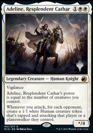 Adeline, Resplendent Cathar (Promo Pack) [Innistrad: Midnight Hunt Promos] - Magic: The Gathering