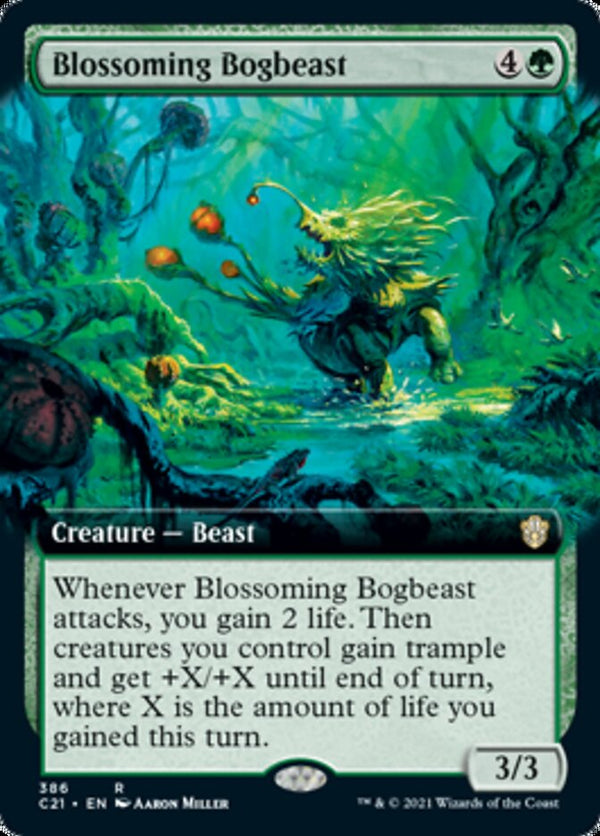 Blossoming Bogbeast (Extended Art) [Commander 2021] - Magic: The Gathering