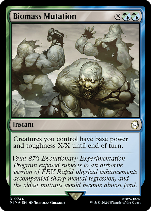 Biomass Mutation (Surge Foil) [Fallout] - Magic: The Gathering