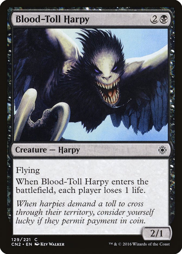 Blood-Toll Harpy [Conspiracy: Take the Crown] - Magic: The Gathering