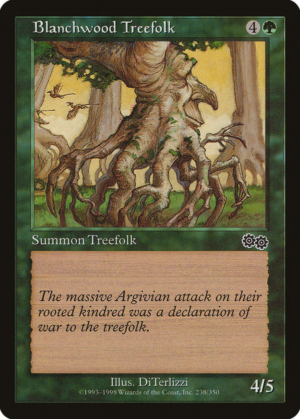 Blanchwood Treefolk [Urza's Saga] - Magic: The Gathering