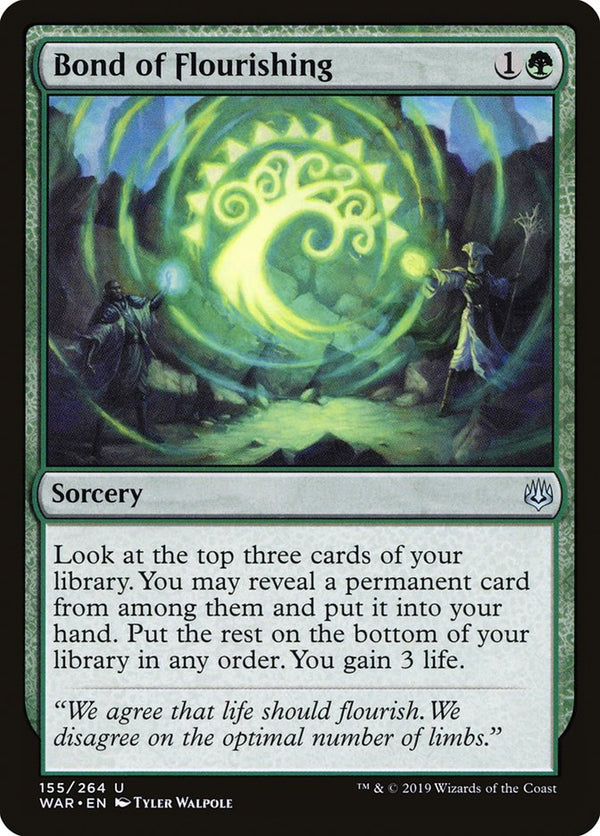 Bond of Flourishing [War of the Spark] - Magic: The Gathering