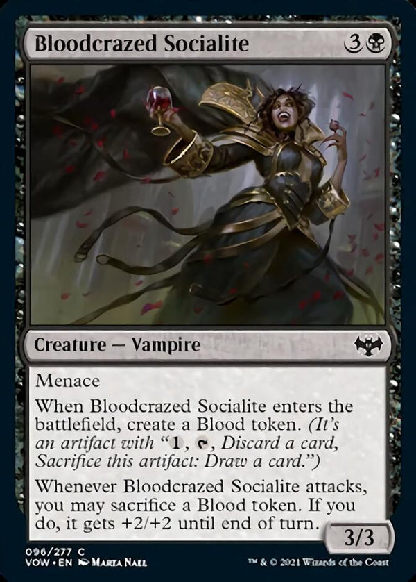 Bloodcrazed Socialite [Innistrad: Crimson Vow] - Magic: The Gathering