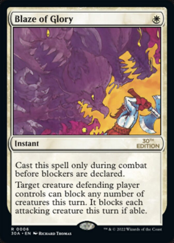 Blaze of Glory [30th Anniversary Edition] - Magic: The Gathering