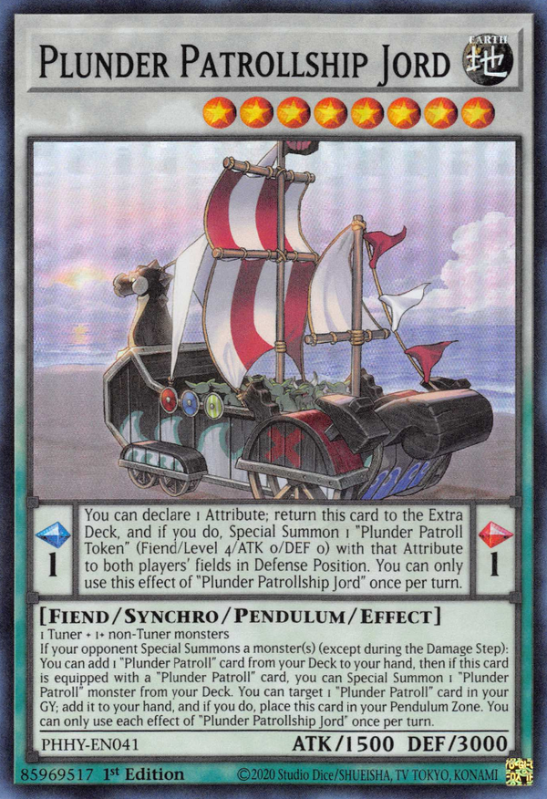 Plunder Patrollship Jord [PHHY-EN041] Super Rare - Yu-Gi-Oh!