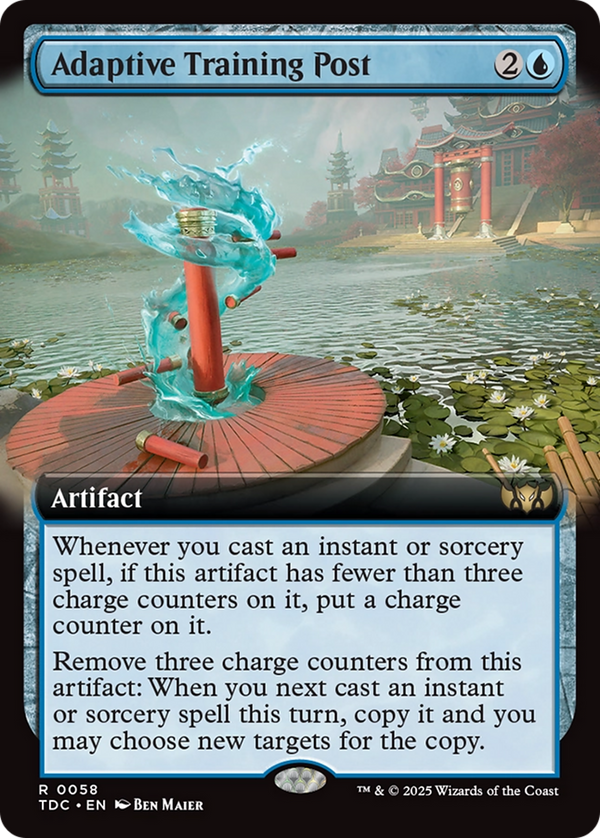 Adaptive Training Post (Extended Art) [Tarkir: Dragonstorm Commander] - Magic: The Gathering