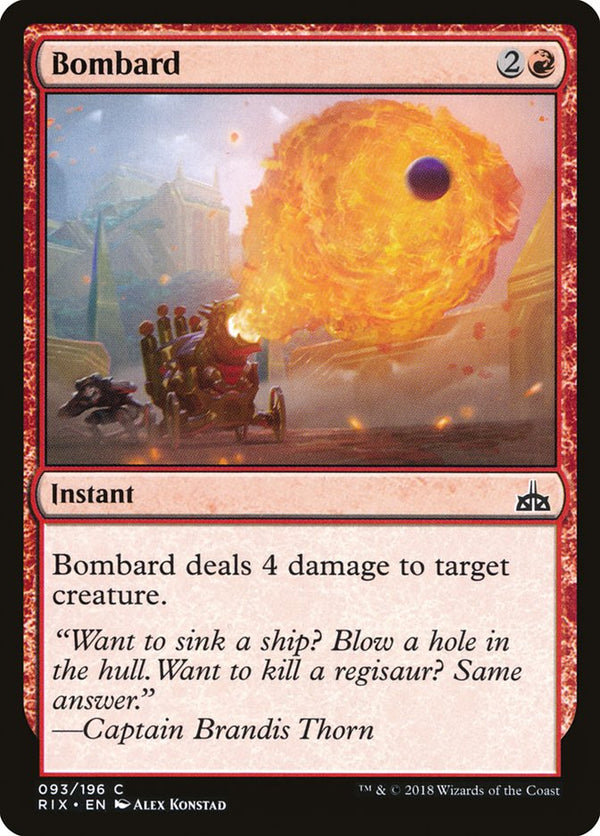 Bombard [Rivals of Ixalan] - Magic: The Gathering