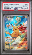 Pkachu (004/SV-P) [CN:Gem Pack Vol.1 Bonus Card] Graded PSA 10