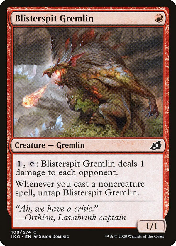 Blisterspit Gremlin [Ikoria: Lair of Behemoths] - Magic: The Gathering
