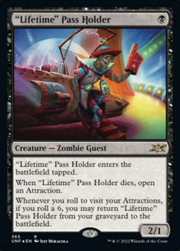 "Lifetime" Pass Holder (Galaxy Foil) [Unfinity] - Magic: The Gathering