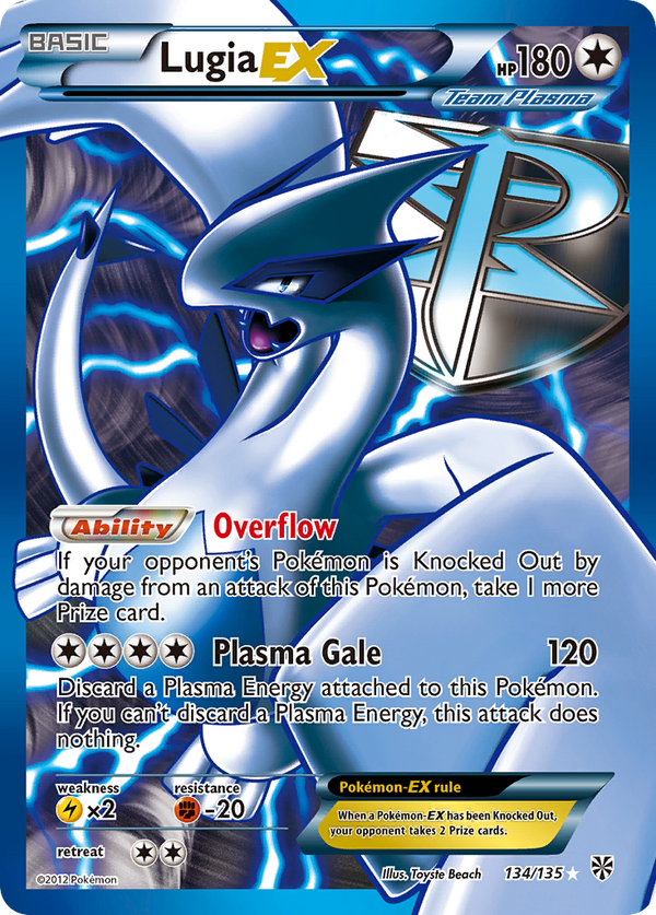 Lugia EX (134/135) [Black & White: Plasma Storm] - Pokémon