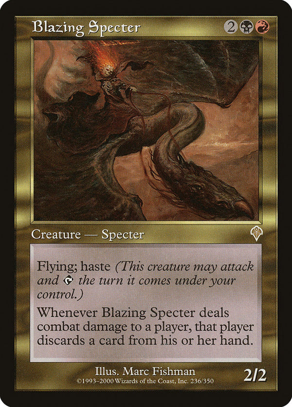 Blazing Specter [Invasion] - Magic: The Gathering