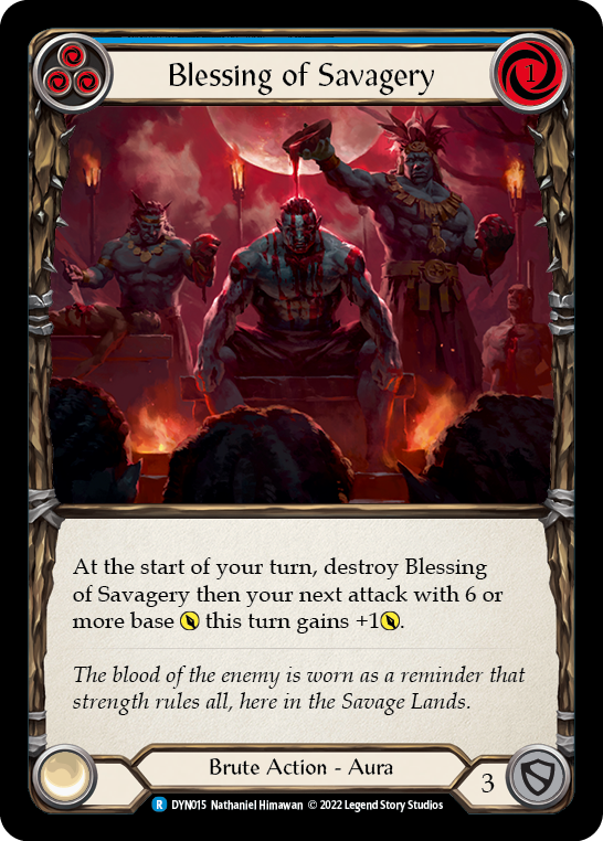 Blessing of Savagery (Blue) [DYN015] (Dynasty) - Flesh And Blood