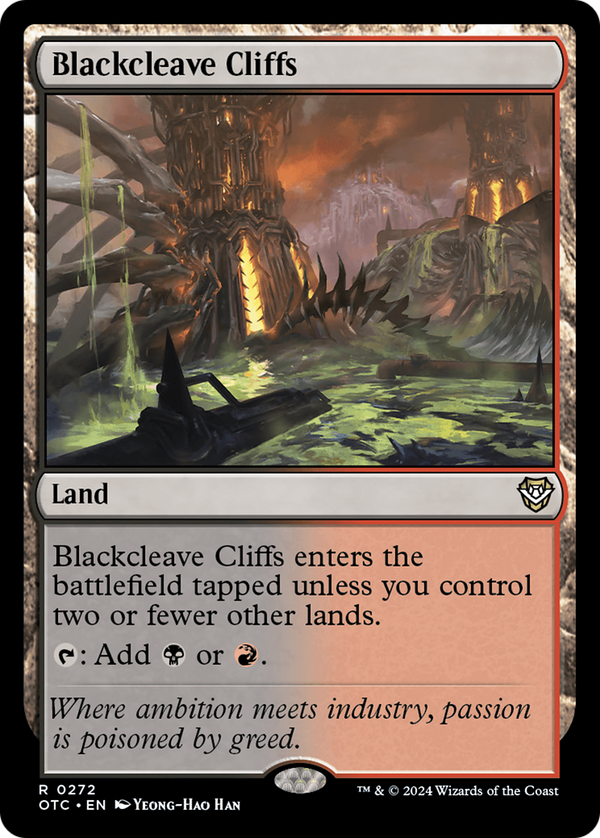 Blackcleave Cliffs [Outlaws of Thunder Junction Commander] - Magic: The Gathering