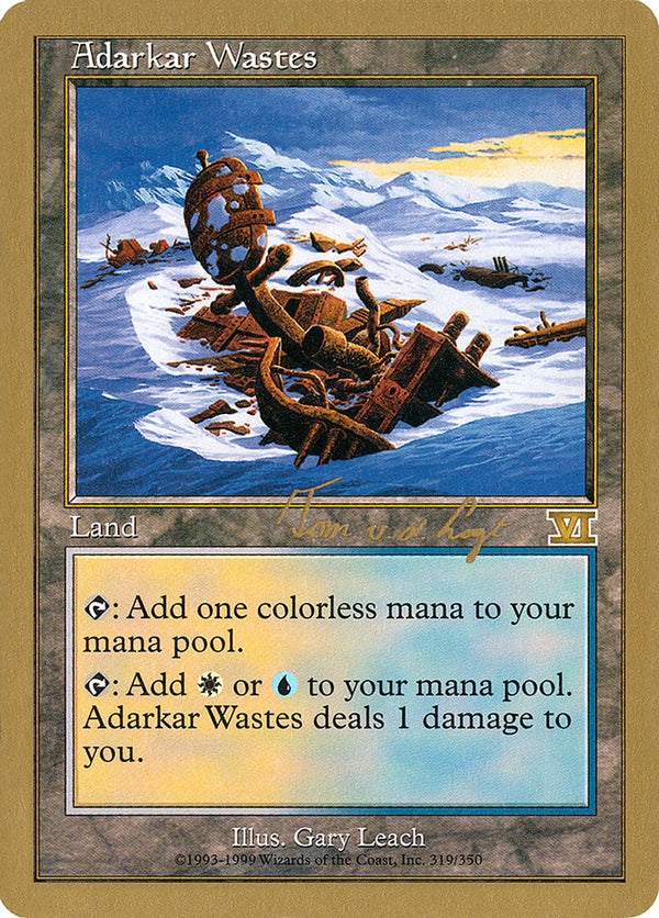 Adarkar Wastes (Tom van de Logt) [World Championship Decks 2000] - Magic: The Gathering