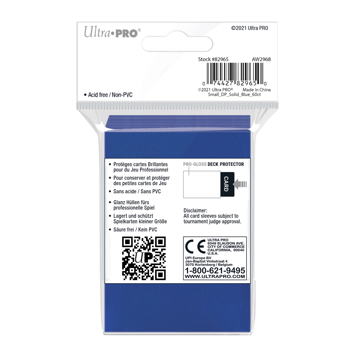 Ultra PRO: Small 60ct Sleeves - PRO-Gloss (Blue)