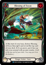 Blessing of Focus (Blue) [DYN161] (Dynasty)  Rainbow Foil - Flesh And Blood
