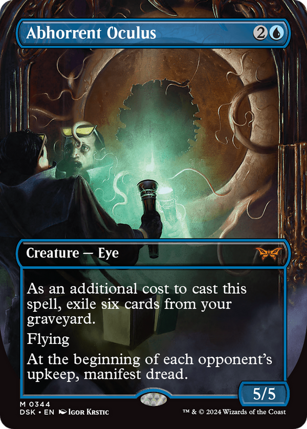 Abhorrent Oculus (Borderless) [Duskmourn: House of Horror] - Magic: The Gathering