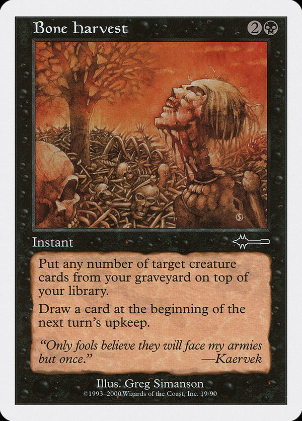 Bone Harvest [Beatdown] - Magic: The Gathering