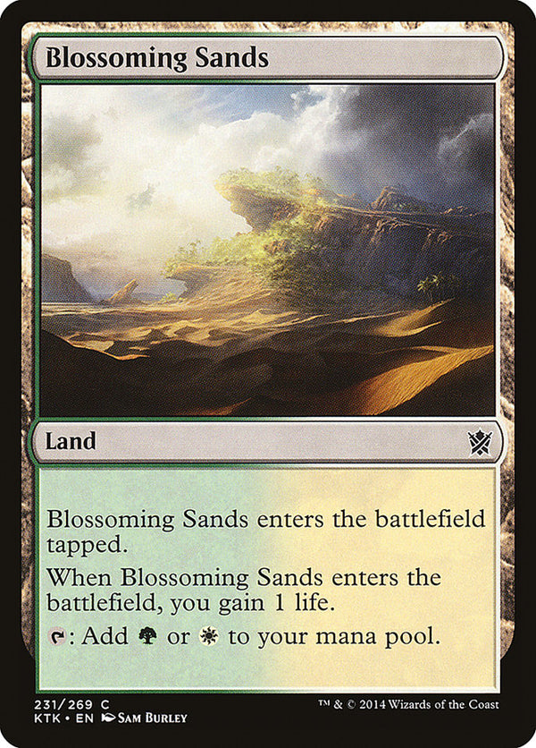 Blossoming Sands [Khans of Tarkir] - Magic: The Gathering