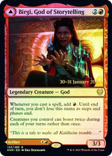 Birgi, God of Storytelling // Harnfel, Horn of Bounty [Kaldheim Prerelease Promos] - Magic: The Gathering