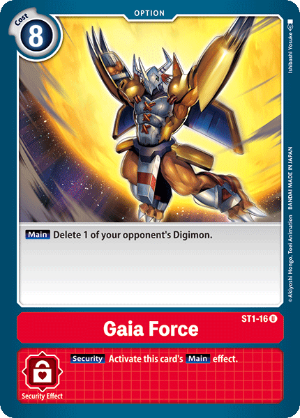 Gaia Force [ST1-16] [Starter Deck: Gaia Red] - Digimon