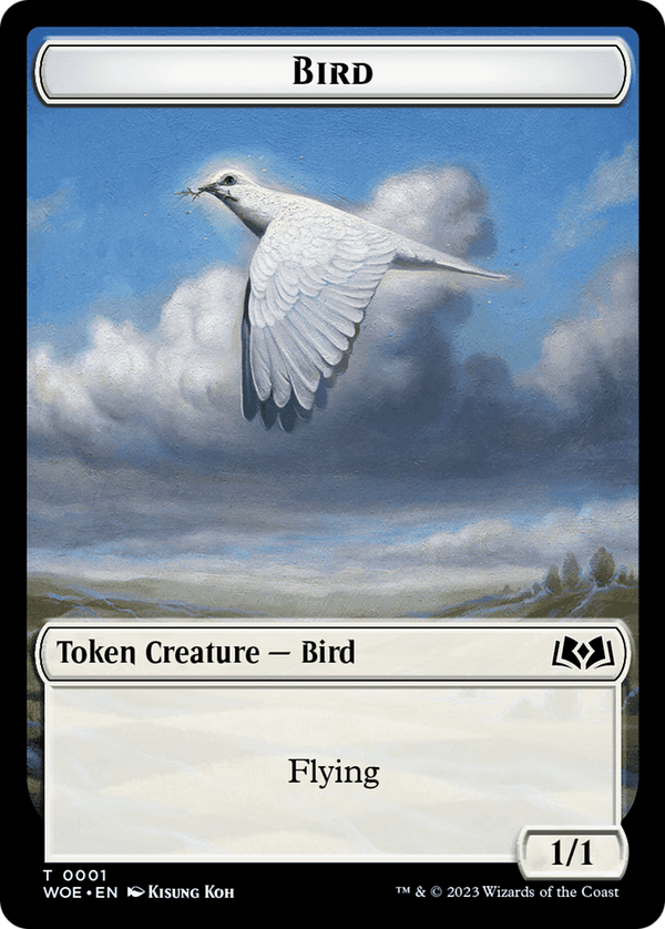 Bird // Food (0013) Double-Sided Token [Wilds of Eldraine Tokens] - Magic: The Gathering