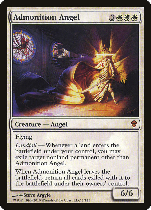 Admonition Angel [Worldwake] - Magic: The Gathering