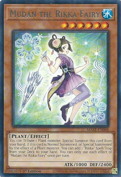 Mudan the Rikka Fairy [MAZE-EN048] Rare - Yu-Gi-Oh!