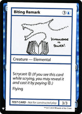Biting Remark [Mystery Booster Playtest Cards] - Magic: The Gathering