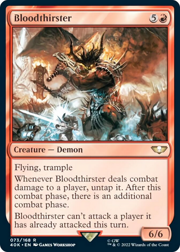 Bloodthirster (Surge Foil) [Warhammer 40,000] - Magic: The Gathering