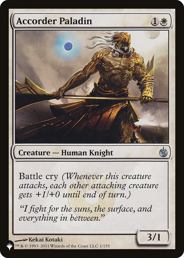 Accorder Paladin [The List] - Magic: The Gathering