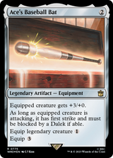 Ace's Baseball Bat (Surge Foil) [Doctor Who] - Magic: The Gathering