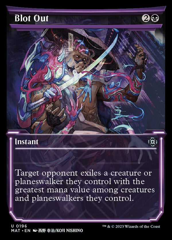 Blot Out (Showcase Halo Foil) [March of the Machine: The Aftermath] - Magic: The Gathering