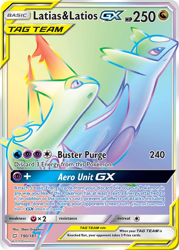 Latias & Latios GX (190/181) [Sun & Moon: Team Up] - Pokémon