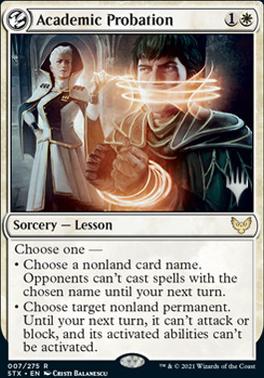 Academic Probation (Promo Pack) [Strixhaven: School of Mages Promos] - Magic: The Gathering