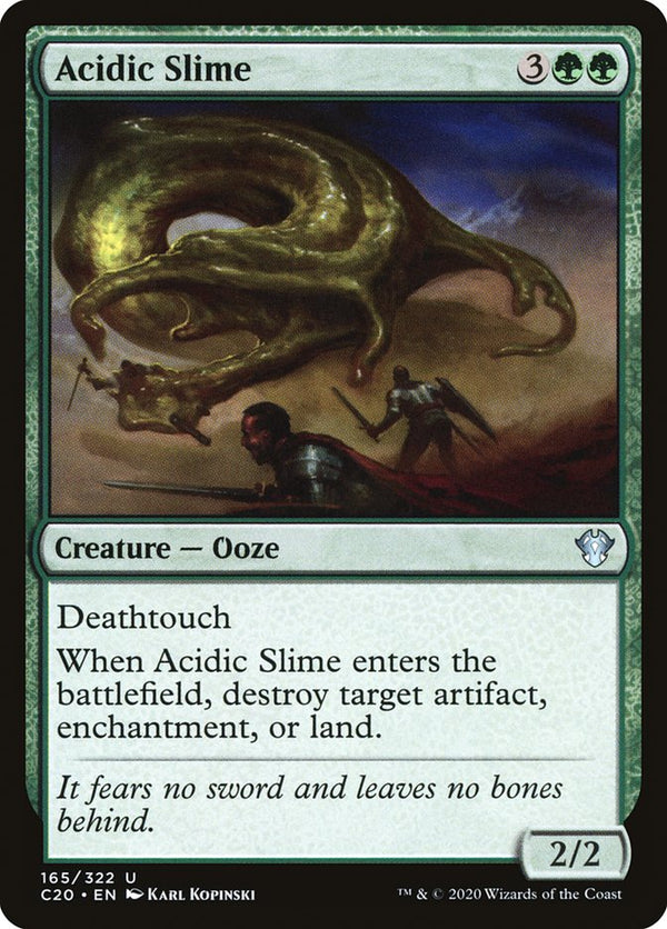 Acidic Slime [Commander 2020] - Magic: The Gathering
