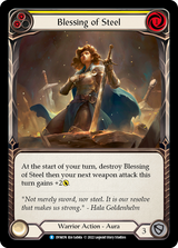 Blessing of Steel (Yellow) [DYN074] (Dynasty)  Rainbow Foil - Flesh And Blood