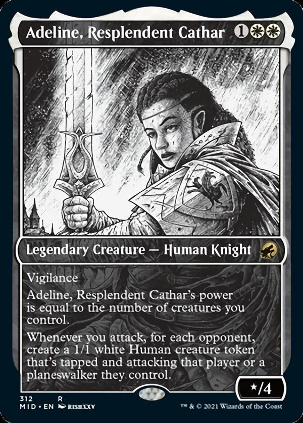 Adeline, Resplendent Cathar (Showcase Eternal Night) [Innistrad: Midnight Hunt] - Magic: The Gathering