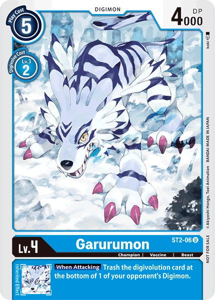 Garurumon [ST2-06] (Alternate Art) [Starter Deck: Cocytus Blue] - Digimon
