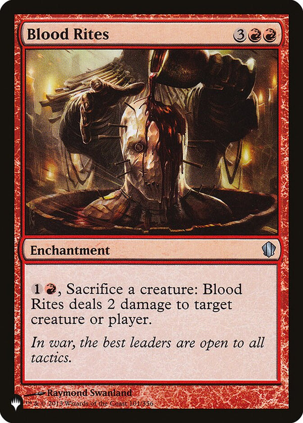 Blood Rites [The List] - Magic: The Gathering
