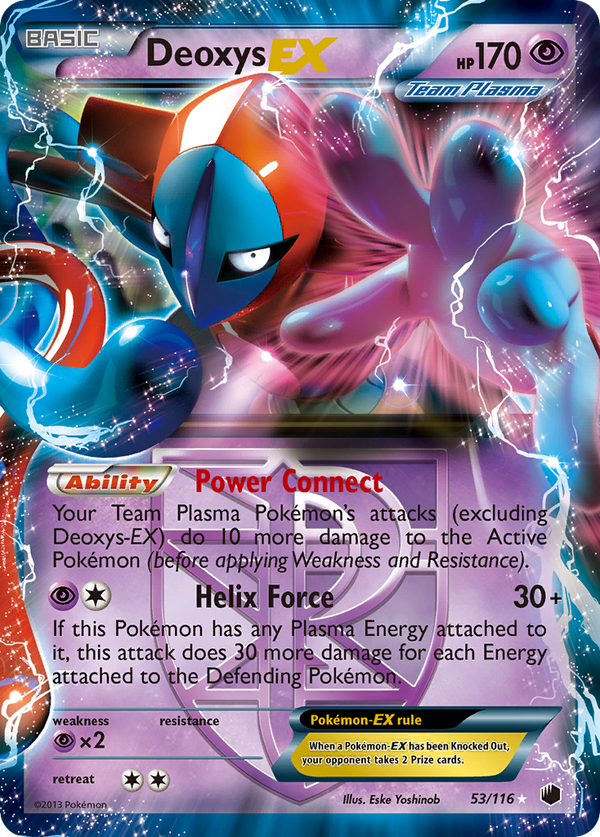 Deoxys EX (53/116) [Black & White: Plasma Freeze] - Pokémon