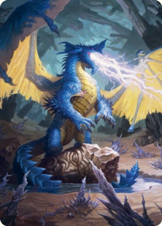Blue Dragon Art Card [Dungeons & Dragons: Adventures in the Forgotten Realms Art Series] - Magic: The Gathering