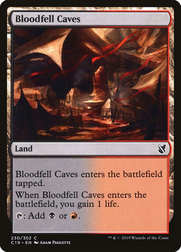 Bloodfell Caves [Commander 2019] - Magic: The Gathering